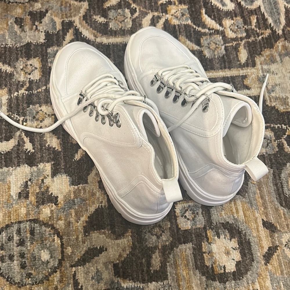 White sneakers